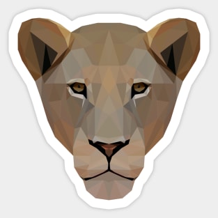 Low Poly Lion Sticker